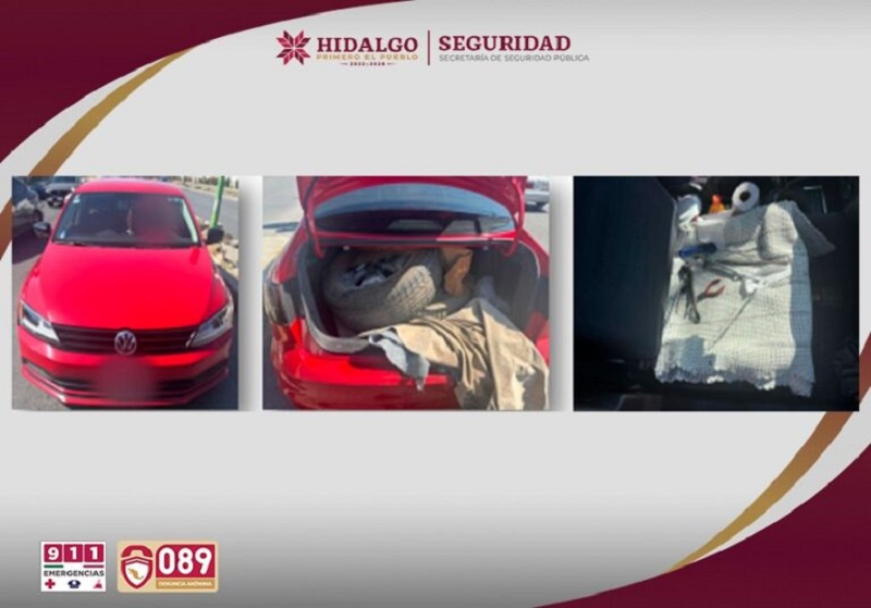 Alertamiento del CSI Permite Asegurar a dos Sujetos Por Robo de Autopartes en Pachuca