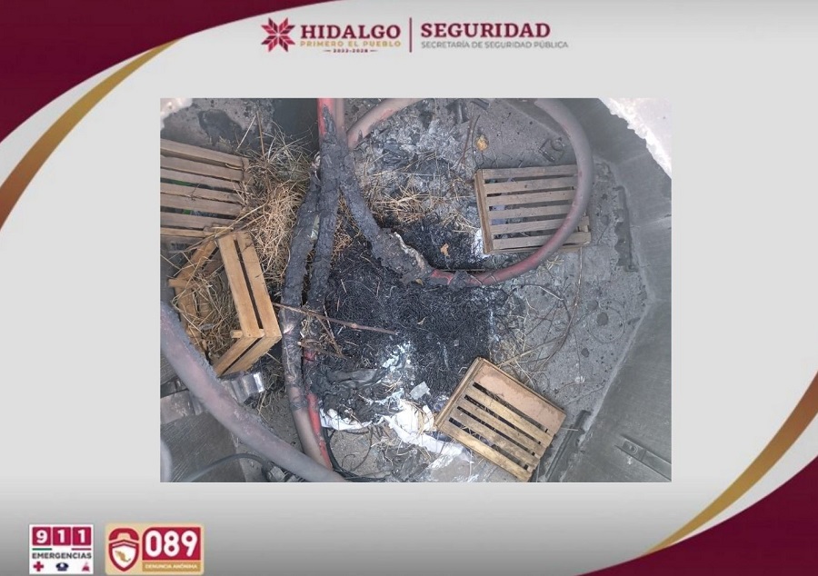 Atiende SSPH Actos de Sabotaje en Zona Industrial de Tolcayuca