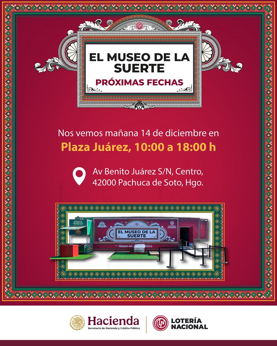 El Museo de la Suerte llega a Pachuca con un Recorrido Interactivo y Gratuito