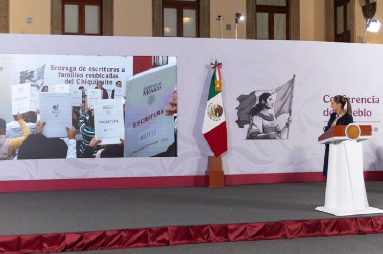 Presidenta Claudia Sheinbaum Encabeza Entrega de Escrituras a 354 Familias Reubicadas del Chiquihuite
