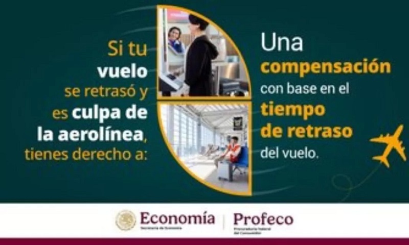 Profeco Recuerda a las Personas Consumidoras Sus Derechos en Caso de Retrasos o Cancelaciones de Vuelos