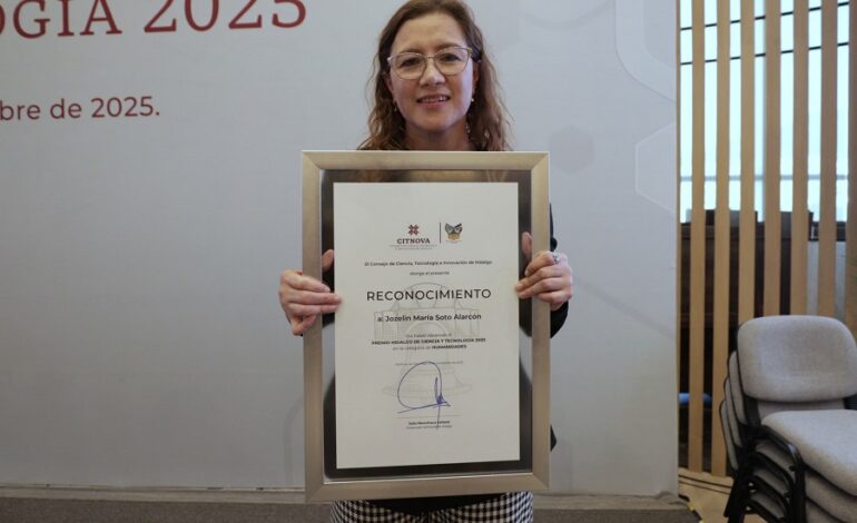 Reconocen con Premio Hidalgo 2025 a investigadora Garza en la categoría Humanidades