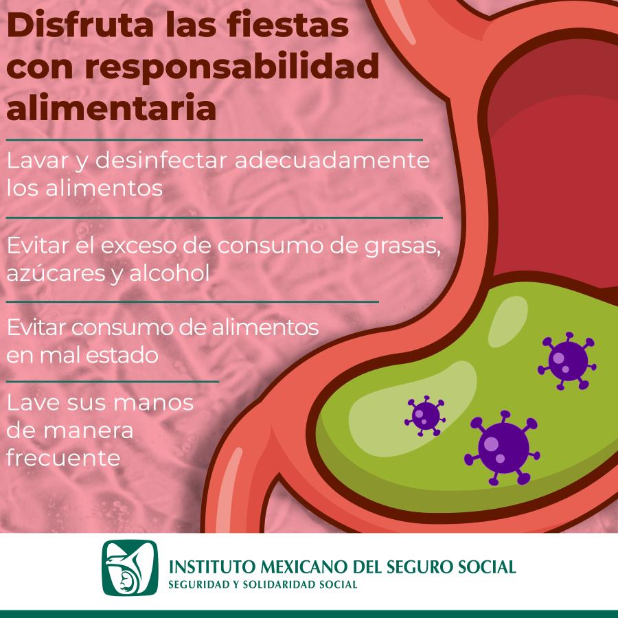 Refuerza IMSS Hidalgo Prevención de Enfermedades Gastrointestinales en Temporada Decembrina