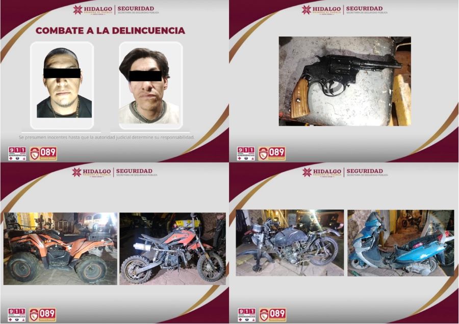 Aseguran en Tianguistengo Predios Ligados al Desvalijamiento de Motocicletas Robadas y Venta de Narcóticos