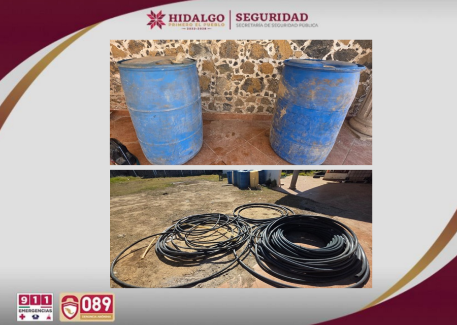Desmantelan Punto de Almacenamiento y Venta Ilegal de Hidrocarburo en Cuautepec