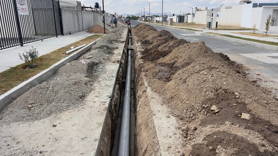 Caasim Construye Nueva Línea de Agua Potable en Mineral de La Reforma