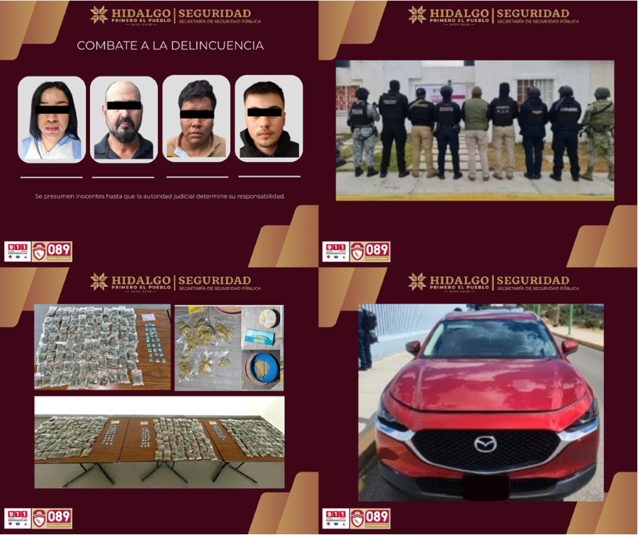 SSPH, PGJEH, Sedena y Guardia Nacional, Intensifican Acciones Contra la Delincuencia en Tula y Zempoala