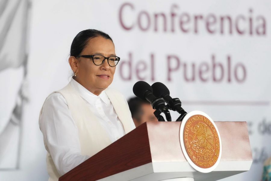 Palabras de La Secretaria de Gobernación, Rosa Icela Rodríguez, Durante La Conferencia del Pueblo, Realizada en El Estado de Veracruz.