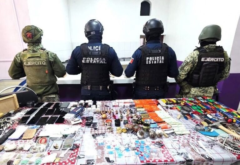 SSPH, SEDENA y Guardia Nacional Realizan Operativo de Revisión en el Cereso de Pachuca