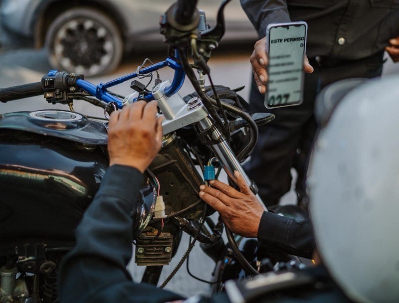 Operativo “Moto Segura” en Pachuca Con el Apoyo de la Guardia Nacional