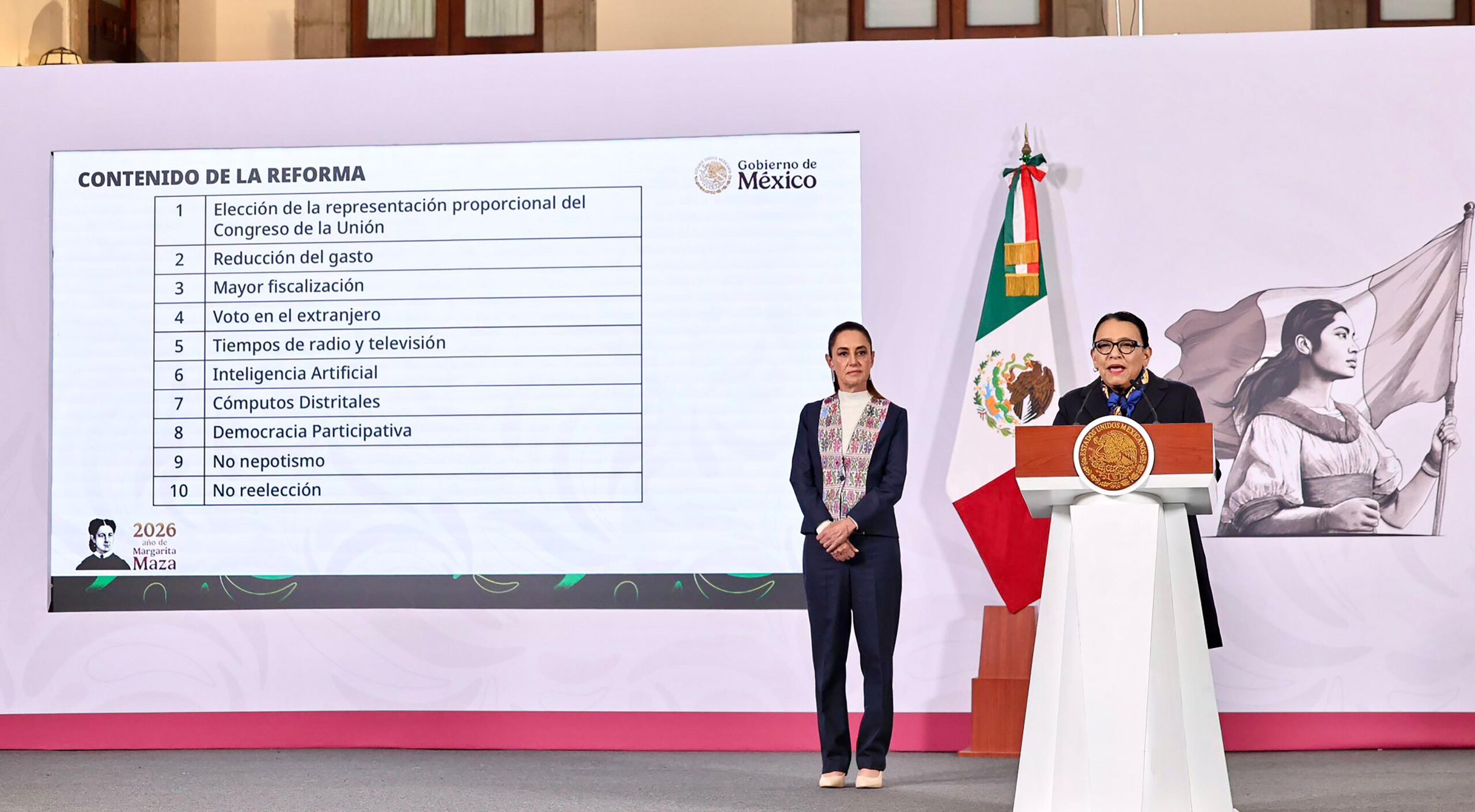 “La esencia de la democracia es que el pueblo de México tome en sus manos los destinos de la nación: Rosa Icela Rodríguez