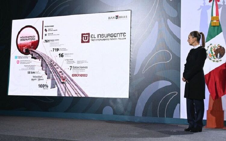 Presidenta Claudia Sheinbaum Inaugura Tramo Santa Fe-Observatorio del Tren “El Insurgente”; Se Conecta Toluca Con La Ciudad de México