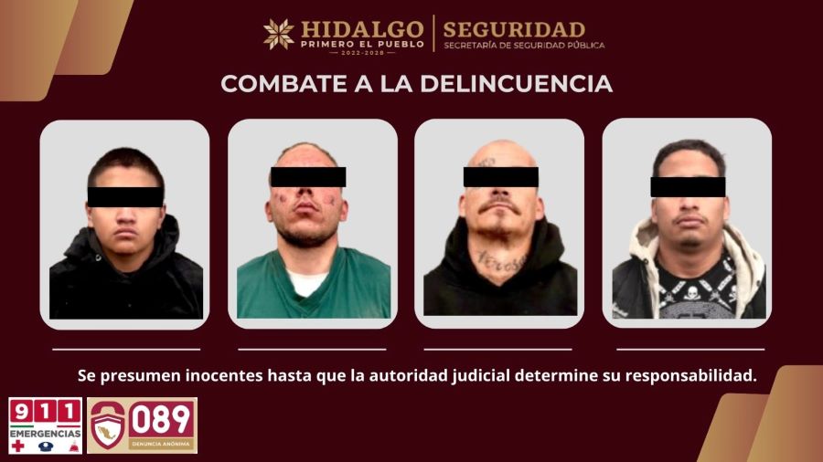 Reacción inmediata de la SSPH en Tula, permite la captura de responsables de violencia en la región
