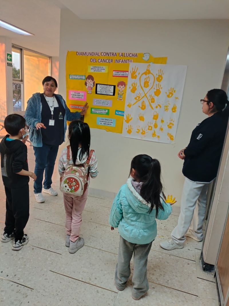 Realiza IMSS Hidalgo actividades de concientización por el Día Internacional del Cáncer Infantil
