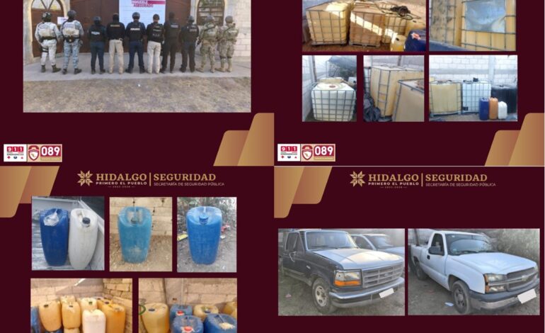 SSPH Refuerza Acciones Contra el Robo de Hidrocarburo en Tlahuelilpan