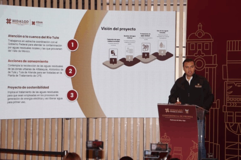 Avanza el Proyecto de Saneamiento del Río Tula en Hidalgo