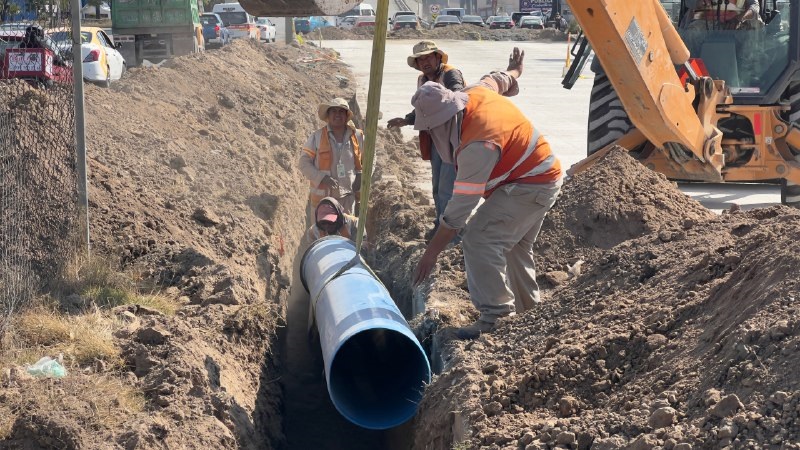 Avanzan acciones de modernización integral sobre el bulevar Santa Catarina