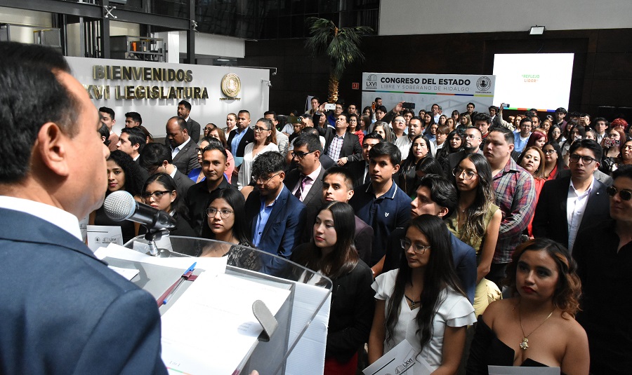 Congreso de Hidalgo impulsa el liderazgo juvenil con la toma de protesta de “Reflejo Líder”