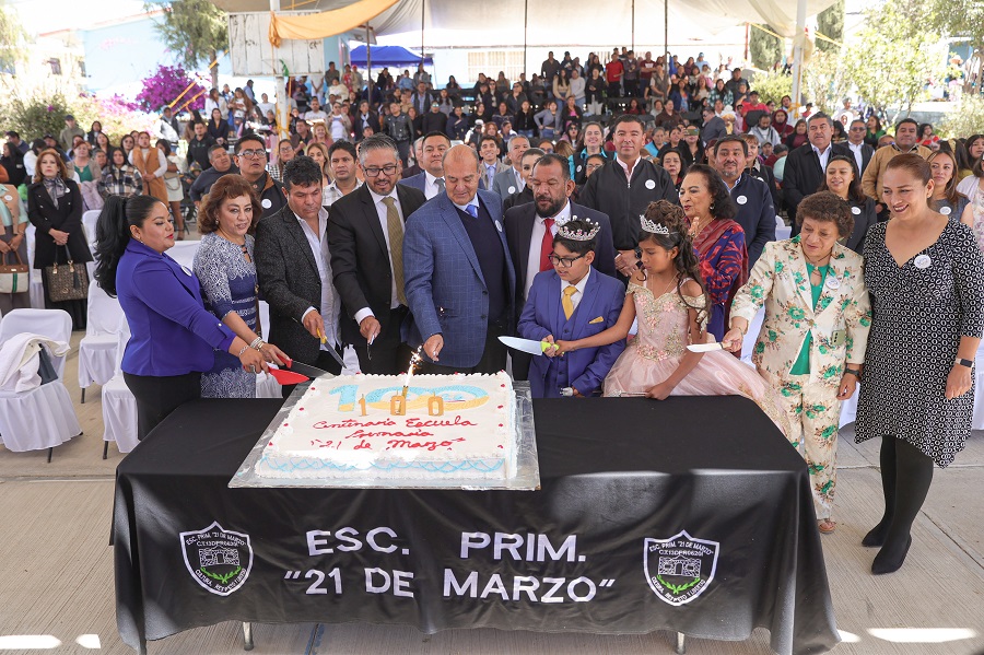 100  Aniversario de la Primaria “21 De Marzo”, Reconocen a Generaciones Que Han Forjado La Historia Del Plantel.