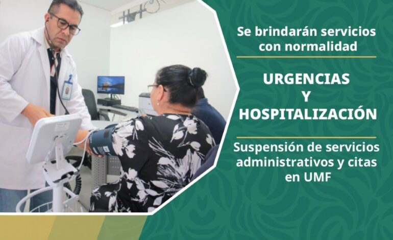 Garantiza IMSS Hidalgo Atención de Urgencias y Servicios Médicos Continuos Durante Puente del 16 de Marzo