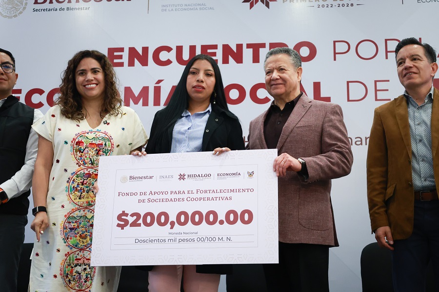 Entregan Apoyos a Cooperativas, Conforman una Red y Refuerzan Modelo Económico en Hidalgo