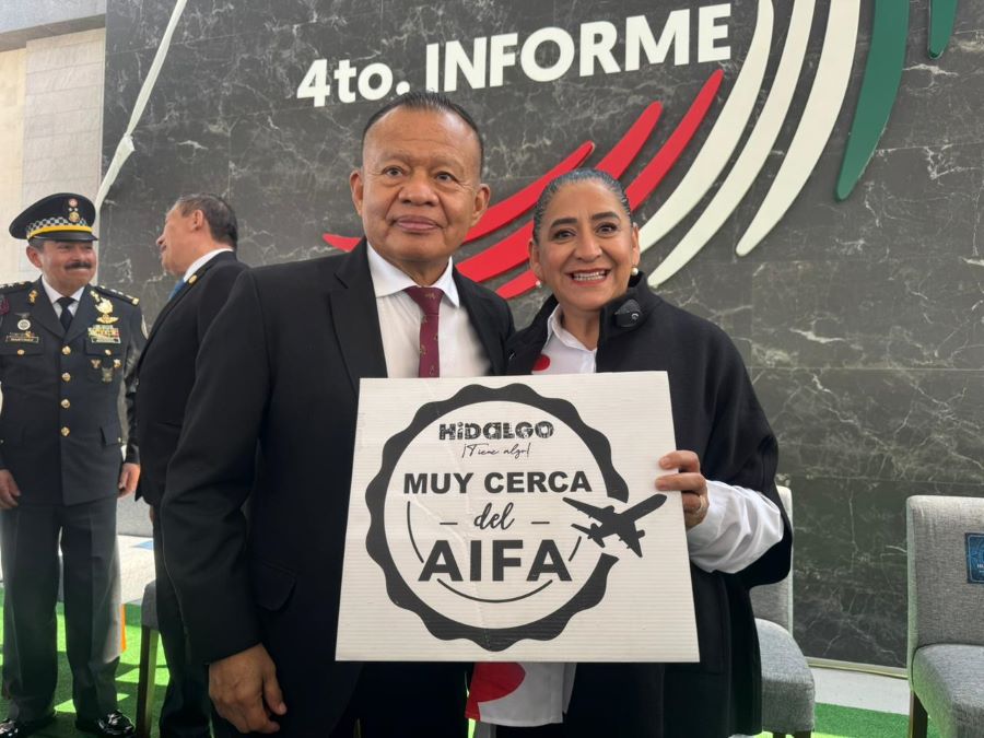 Participa Turismo de Hidalgo en el 4º Informe de Actividades del AIFA