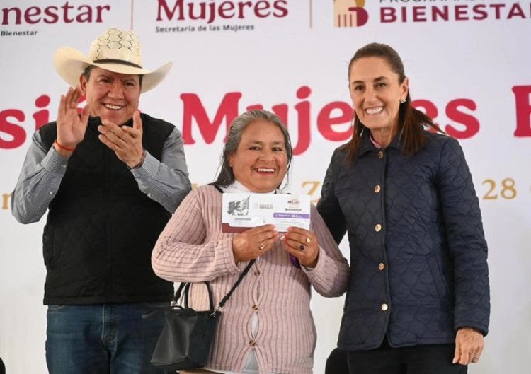 Presidenta Claudia Sheinbaum Entrega Pensión Mujeres Bienestar en Zacatecas; Son 36 Mil Beneficiarias en El Estado y a Nivel Nacional La Meta es de 3.5 Millones Este Año