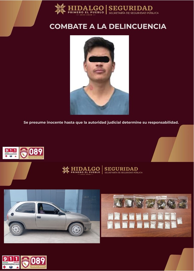 SSPH Asegura en El Arenal a Presunto Implicado En Robo de Patrulla Usada para Un Asalto