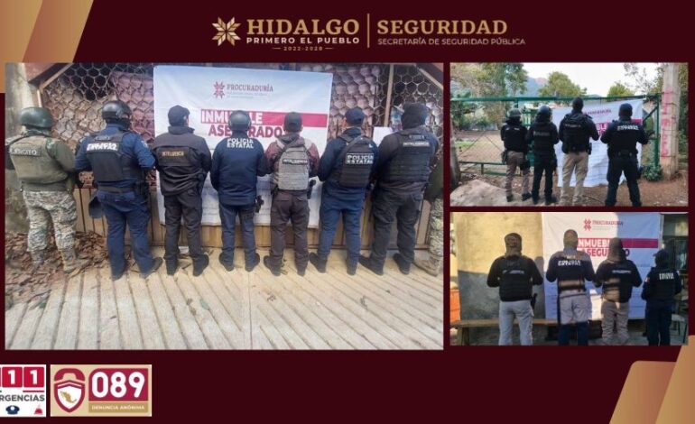 SSPH Desmantela Tres Puntos de Venta de Droga y Frena Operación Delictiva en Calnali