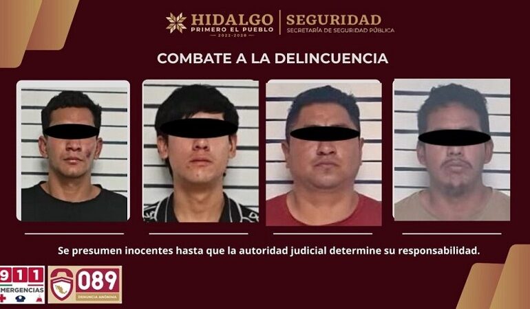 SSPH Frustra Robo de 32 Toneladas de Mercancía, Detiene a 4 responsables en Carretera Federal