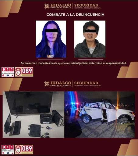 Tras Robo a Vivienda en Mineral de La Reforma, SSPH Recupera Bienes Valuados En Más de Medio Millón de Pesos