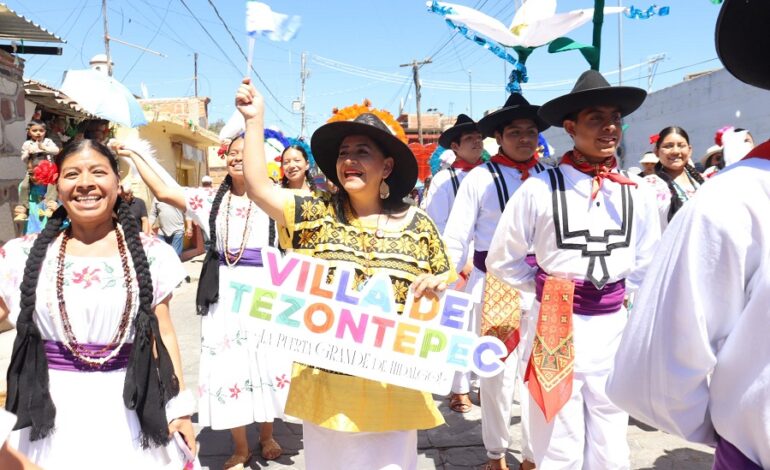 Villa de Tezontepec consolida lazos con Oaxaca mediante presentación de la Guelaguetza