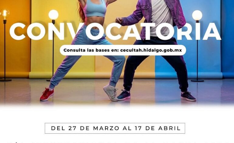 Abren convocatoria estatal para celebrar el Día Internacional de la Danza en Hidalgo