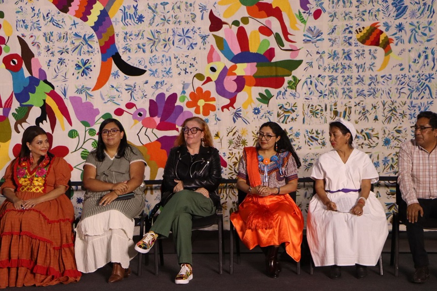 El mural del Tenango proyecta la identidad de Hidalgo en el Festival Corazón de las lenguas y Culturas Indígenas