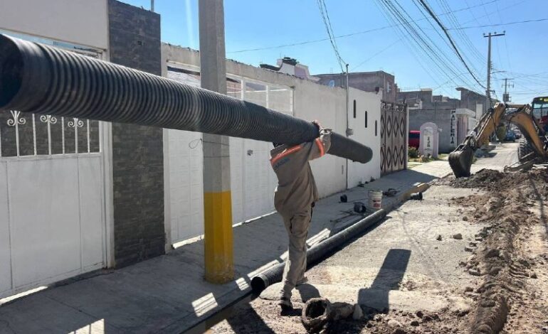 En Operación Nueva Línea de Alcantarillado Sanitario en Pachuca