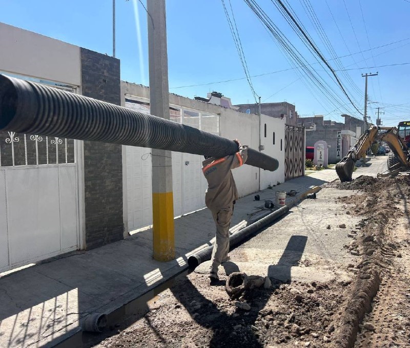 En Operación Nueva Línea de Alcantarillado Sanitario en Pachuca