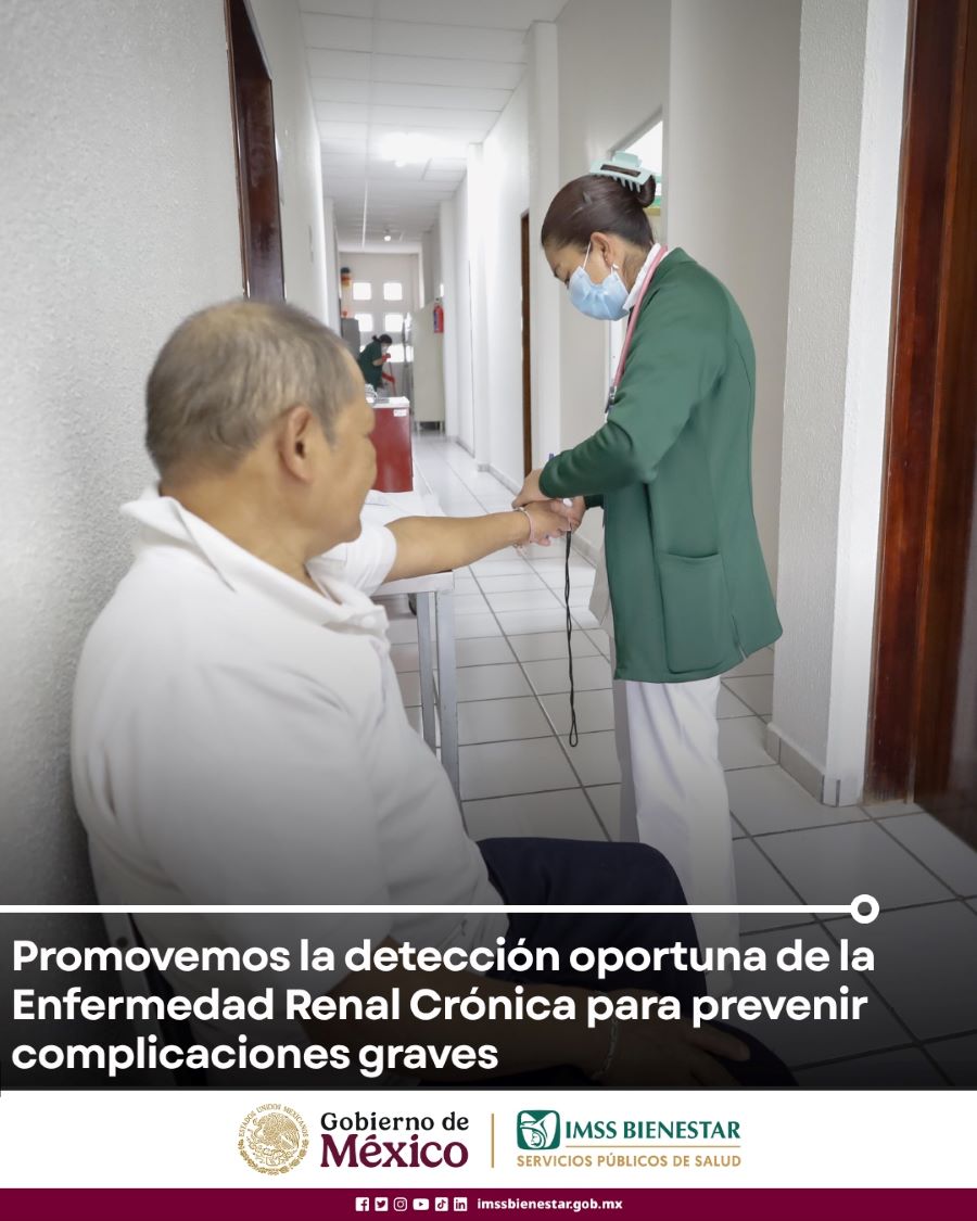 IMSS Bienestar Hidalgo Promueve La Detección Oportuna de Enfermedad Renal Crónica Para Prevenir Complicaciones Graves