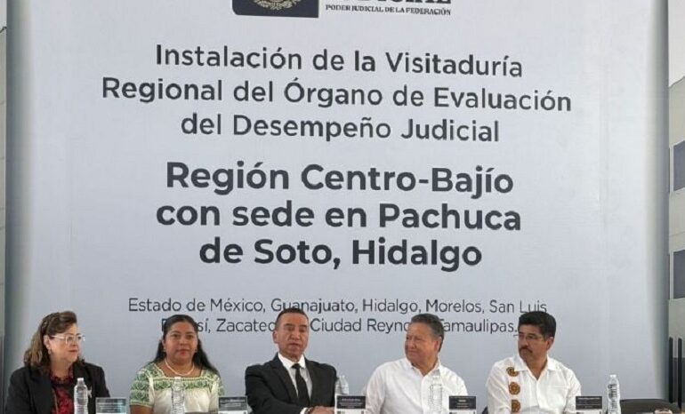 Instalan Visitaduría Regional del Poder Judicial en Hidalgo