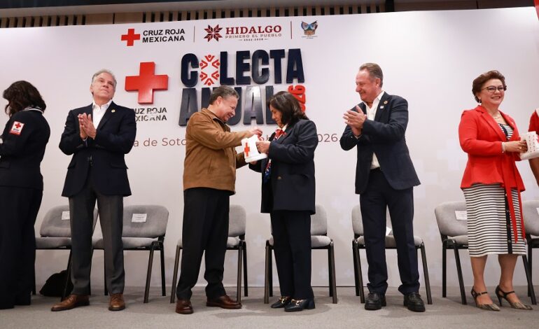 Julio Menchaca Arranca Colecta Anual 2026 de la Cruz Roja en Hidalgo