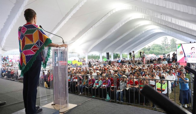 Las y los mexicanos sabemos que México es un país libre, independiente y soberano; la patria se defiende: Presidenta en Hidalgo