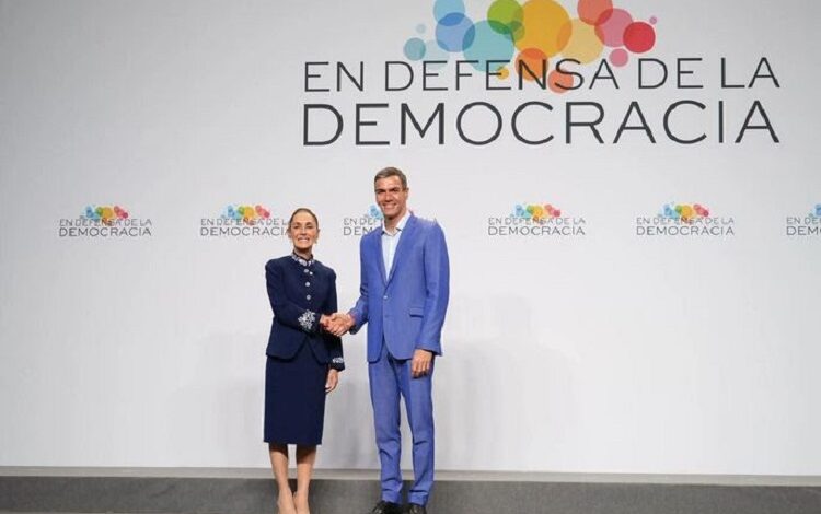 Presidenta Claudia Sheinbaum Propone en IV Cumbre en Defensa de La Democracia en Barcelona, España, Destinar 10% Del Gasto Mundial en Armamento a Programa Global de Reforestación y Declaración en Contra de La Intervención Militar en Cuba