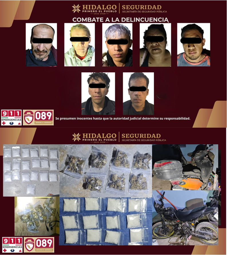 SEDENA, SSPH, PGJEH, Aseguran al “Narizon” y Cinco Sujetos más en 2 Operativos en Colonias de Tizayuca