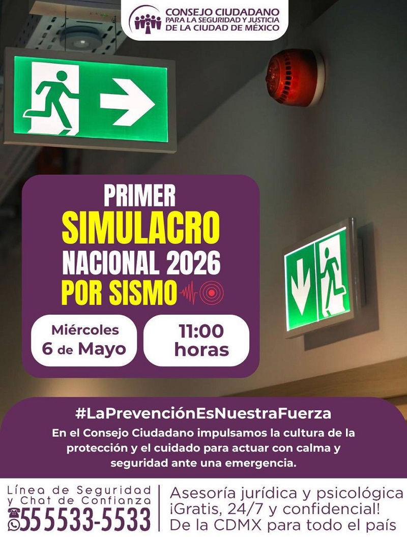 1er Simulacro Nacional 2026, Ante Emergencias, Sismos o Desastres Este 6 de Mayo