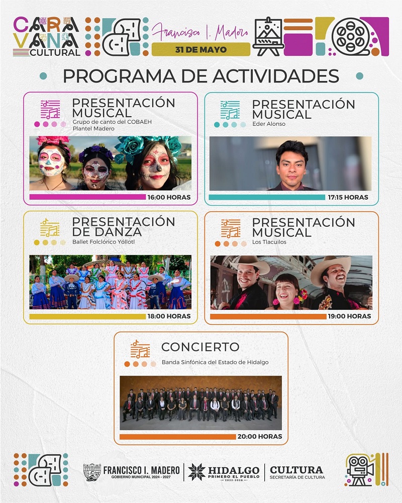 Caravana Cultural Llegará a Francisco I. Madero Con Musica, Danza y Talento Regional