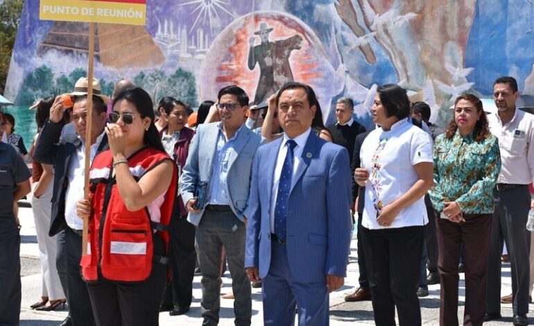 Congreso Del Estado Realiza Simulacro de Sismo Para Fortalecer La Cultura De Protección Civil