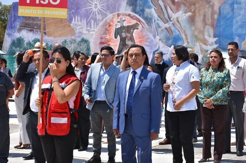 Congreso Del Estado Realiza Simulacro de Sismo Para Fortalecer La Cultura De Protección Civil
