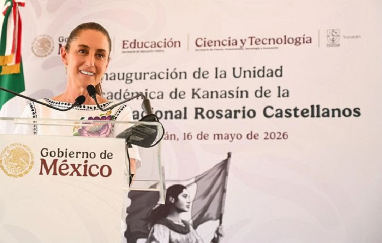 En Yucatán, Presidenta Claudia Sheinbaum Inaugura Unidad Académica de Kanasín de La Universidad Nacional Rosario Castellanos y Bachillerato Nacional