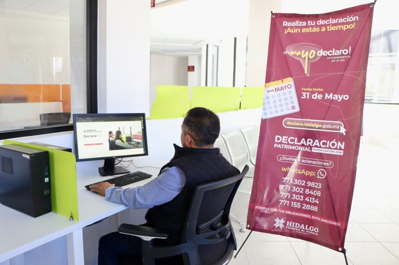 Hidalgo Reporta 62% de Avance en Declaraciones Patrimoniales de Servidores Públicos