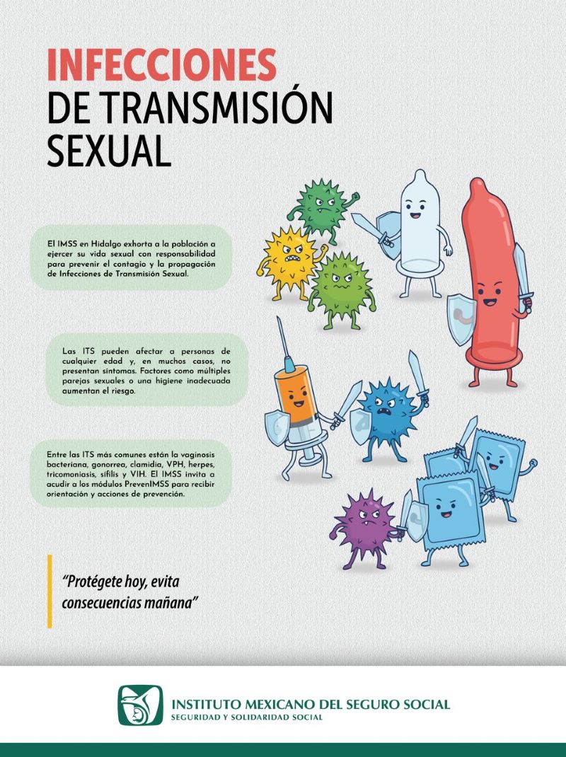Llama IMSS Hidalgo a Prevenir Infecciones de Transmisión Sexual
