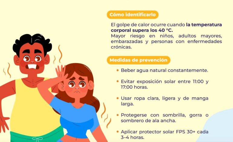 Llama IMSS Hidalgo a reforzar medidas para evitar golpe de calor